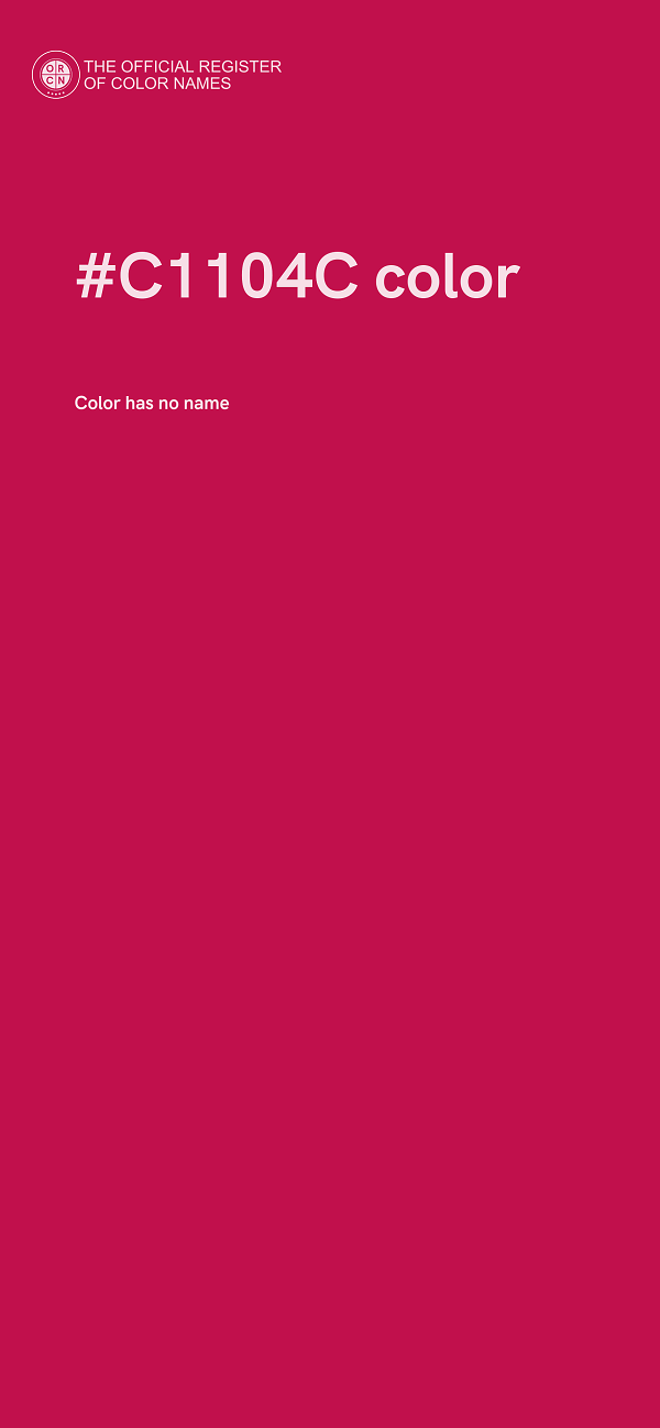 #C1104C color image