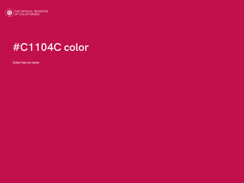 #C1104C color image
