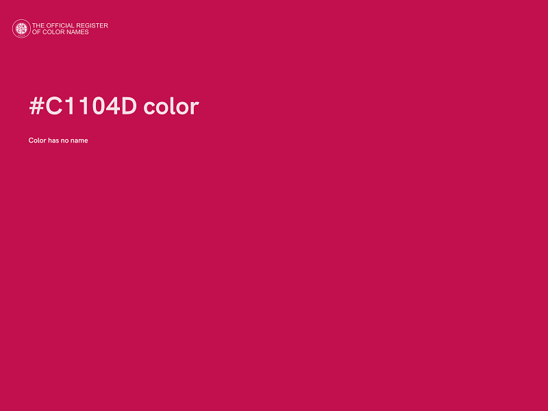 #C1104D color image