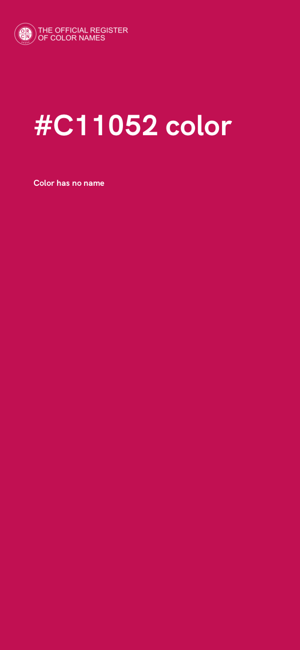 #C11052 color image