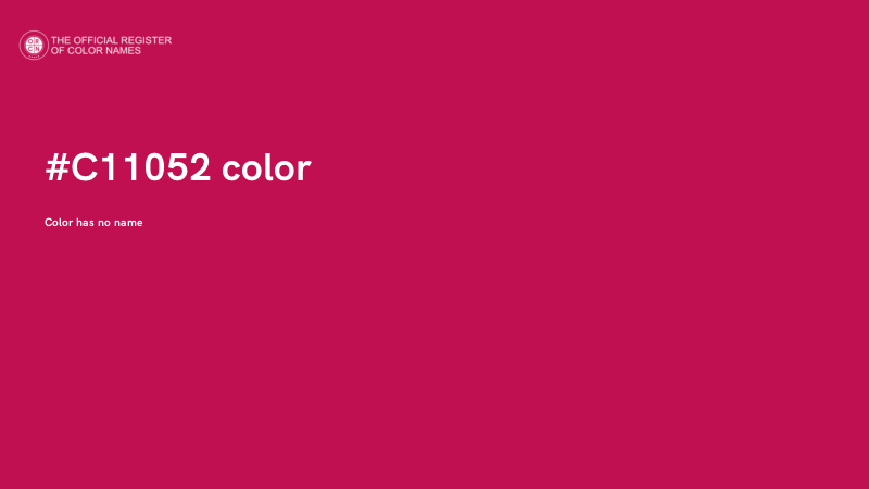 #C11052 color image