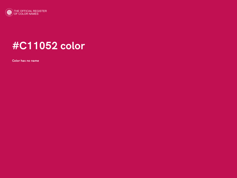 #C11052 color image