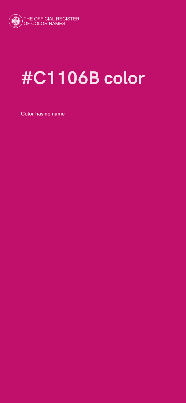 #C1106B color image