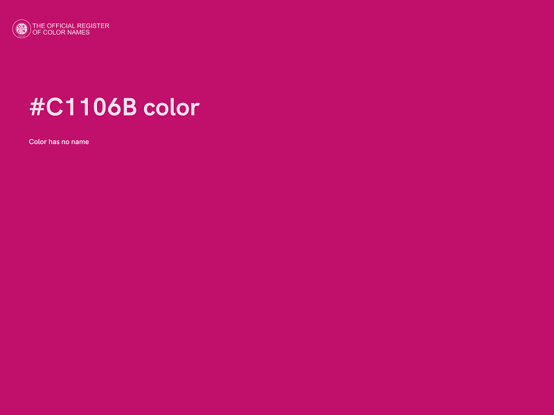 #C1106B color image