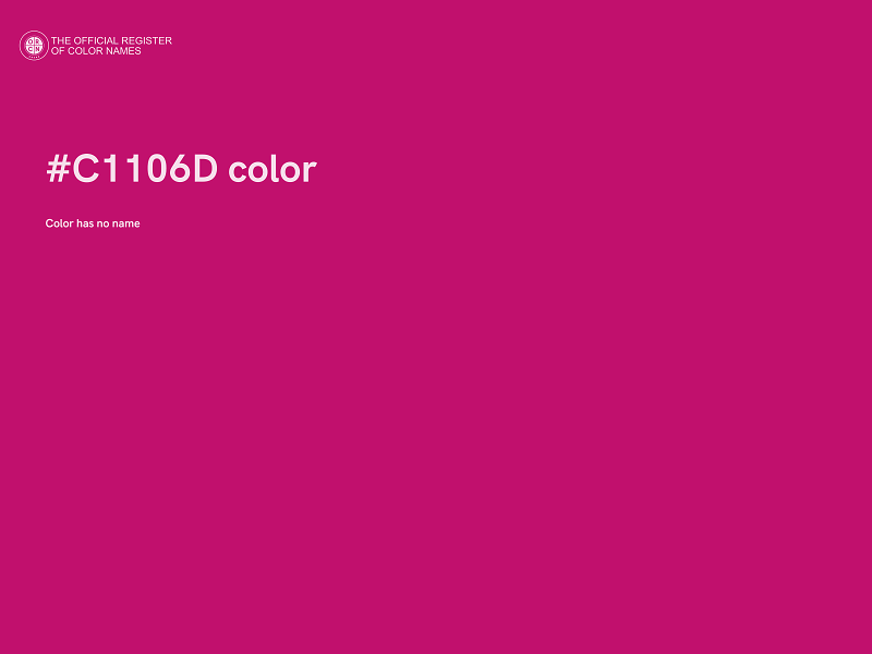 #C1106D color image