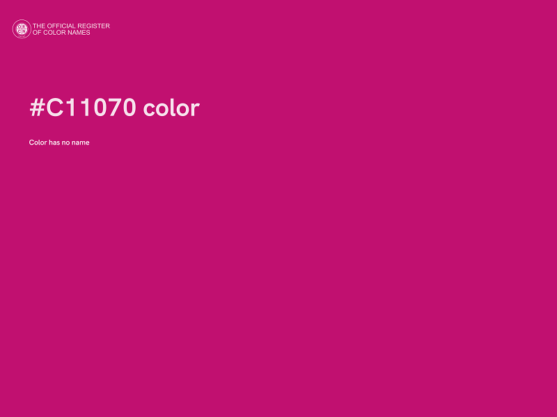 #C11070 color image