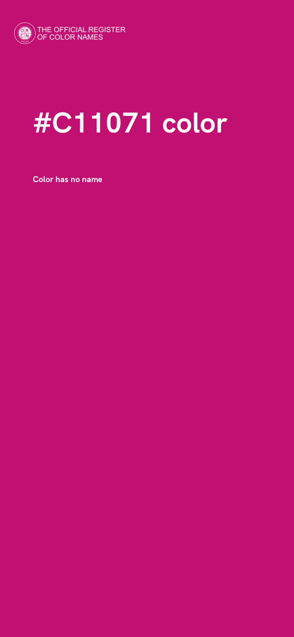 #C11071 color image