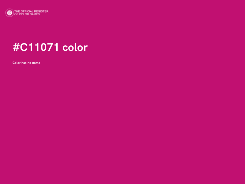 #C11071 color image