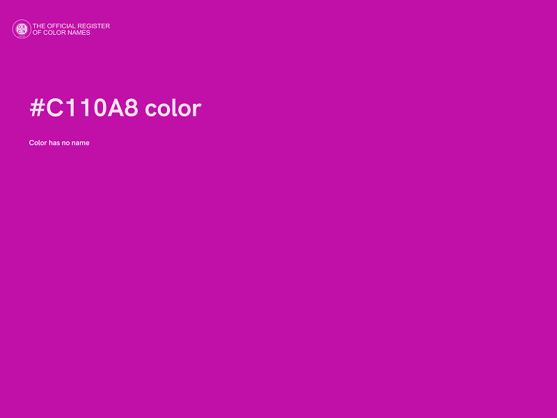 #C110A8 color image