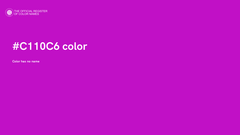 #C110C6 color image