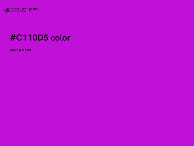 #C110D5 color image