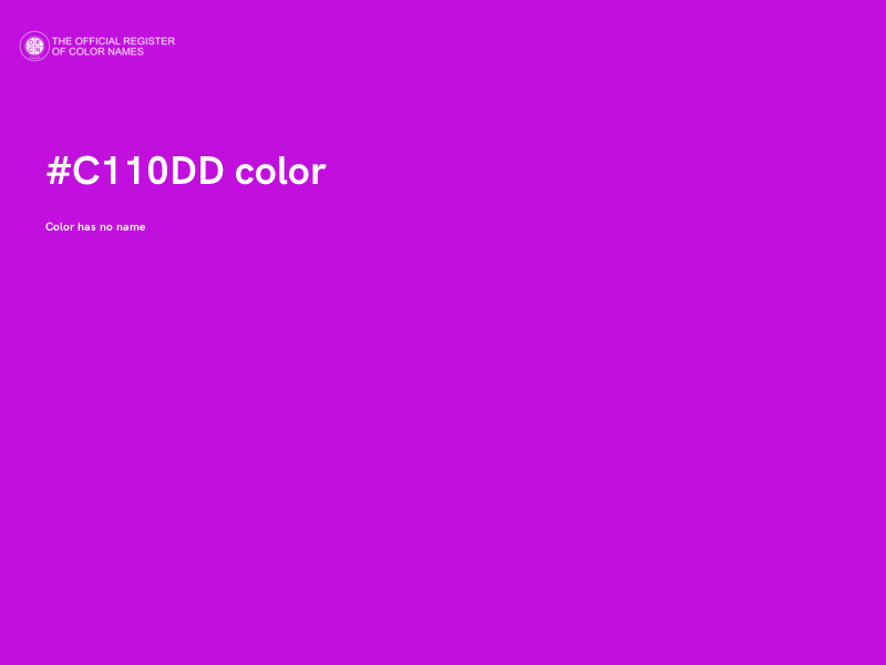 #C110DD color image