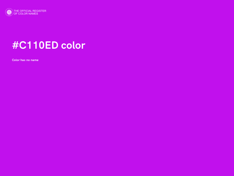 #C110ED color image