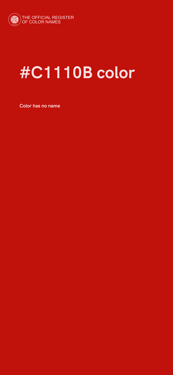 #C1110B color image