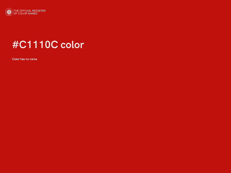#C1110C color image