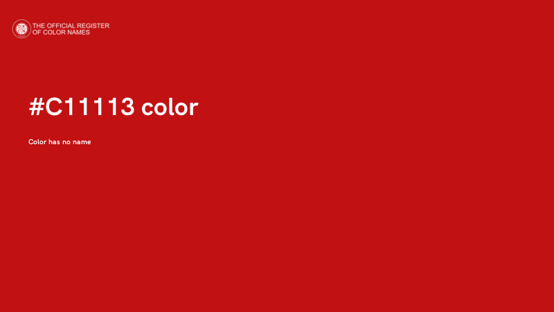 #C11113 color image