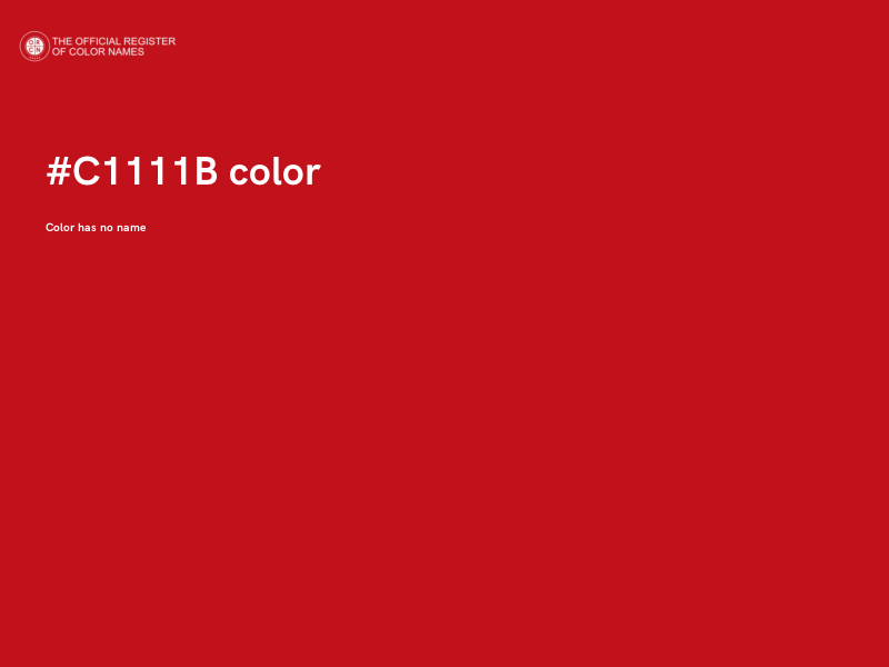 #C1111B color image