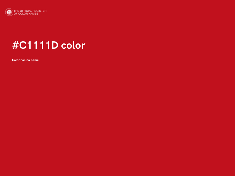 #C1111D color image