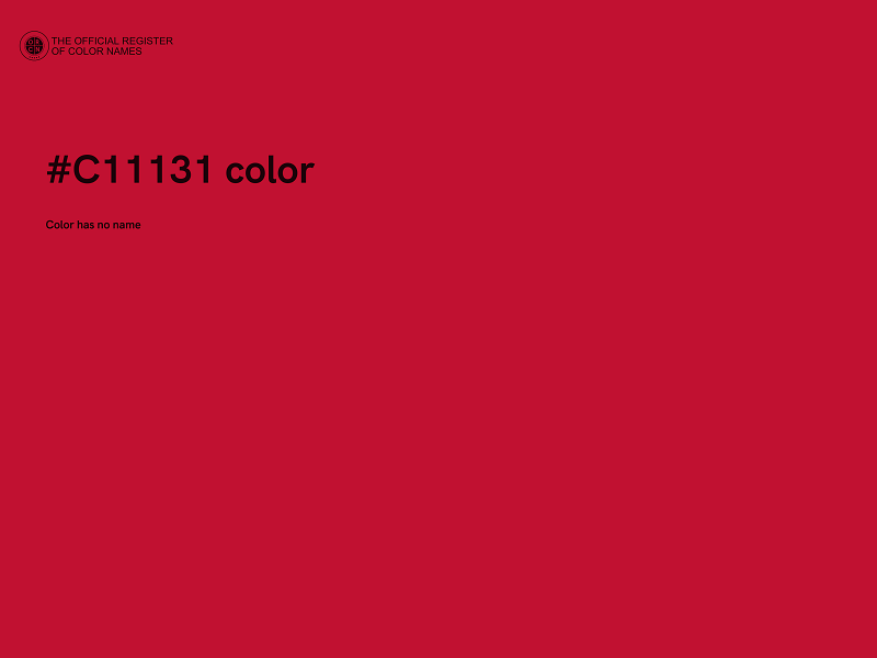 #C11131 color image