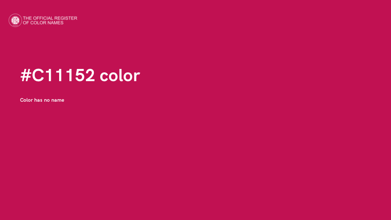 #C11152 color image