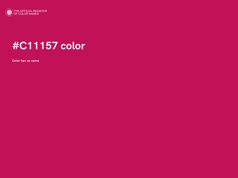 #C11157 color image