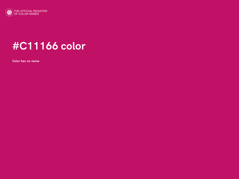 #C11166 color image