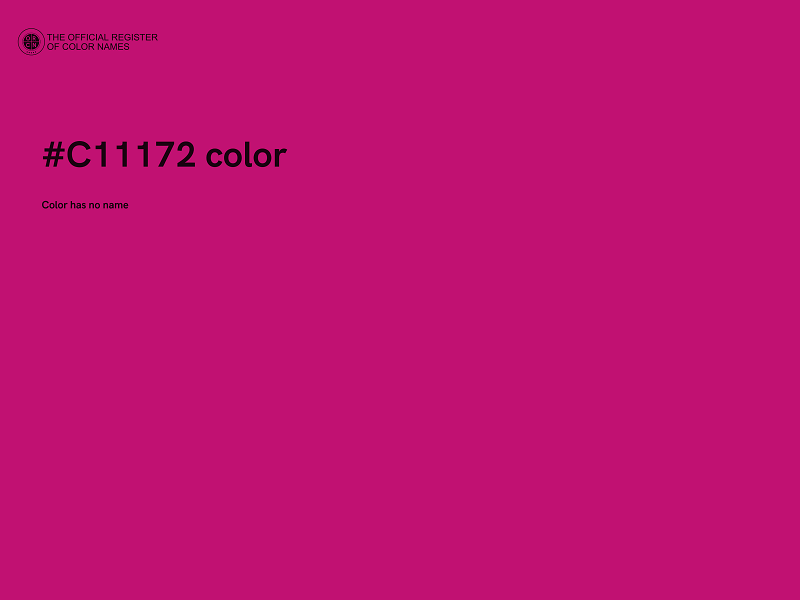 #C11172 color image