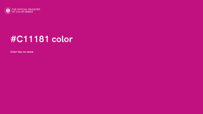 #C11181 color image