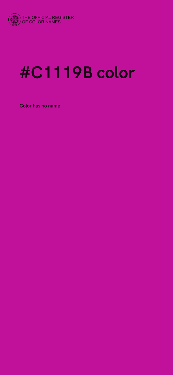 #C1119B color image