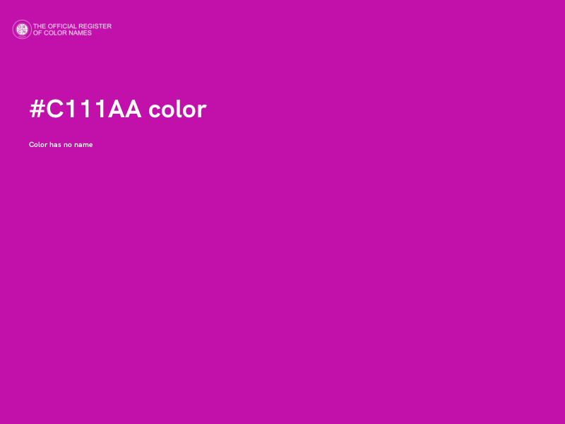 #C111AA color image
