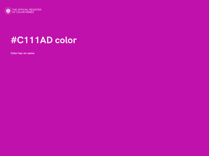 #C111AD color image