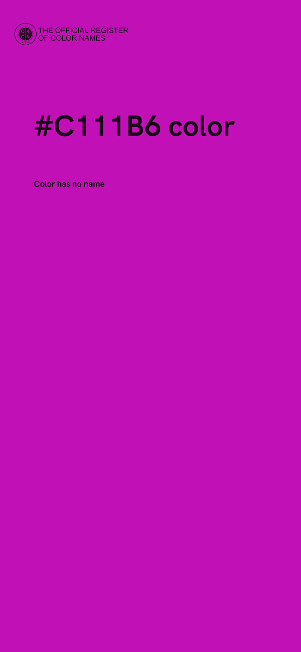#C111B6 color image