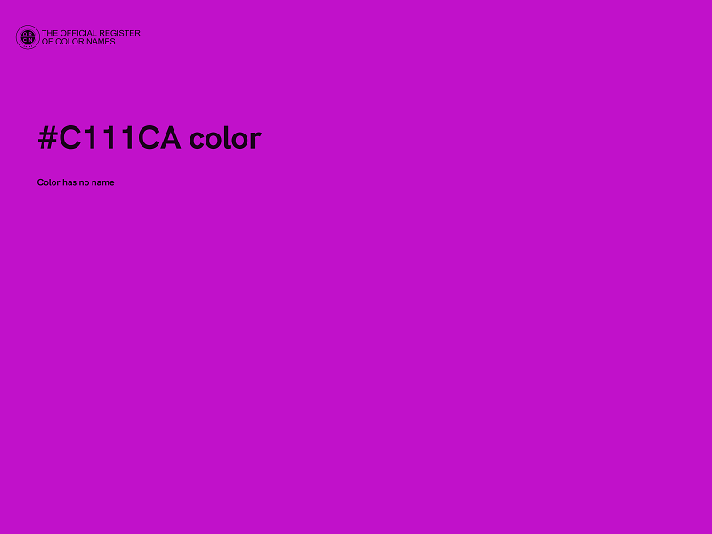 #C111CA color image