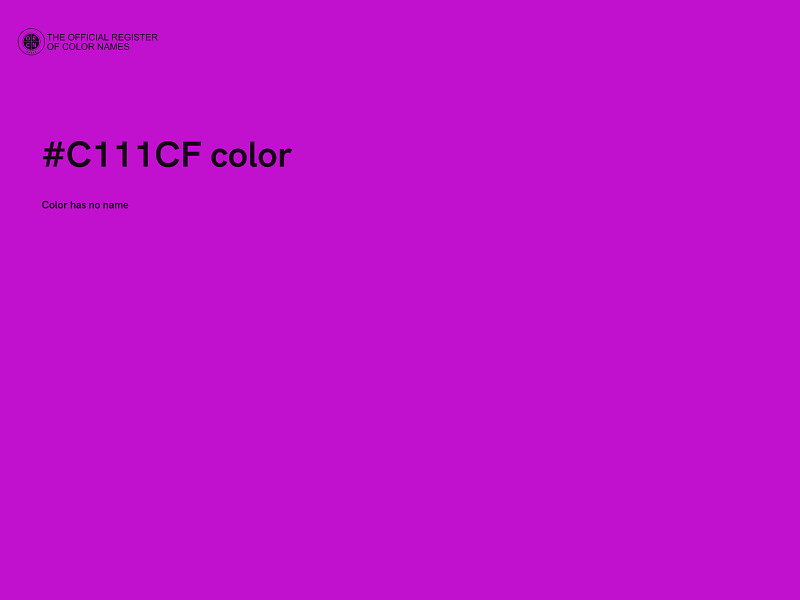 #C111CF color image