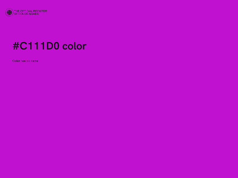 #C111D0 color image