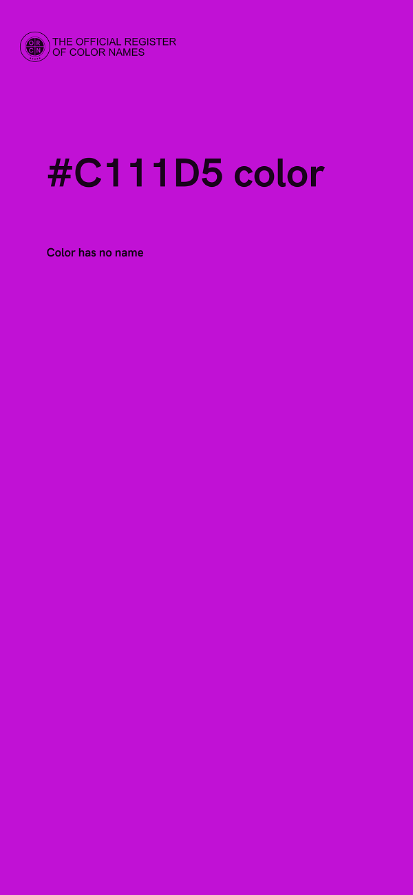 #C111D5 color image