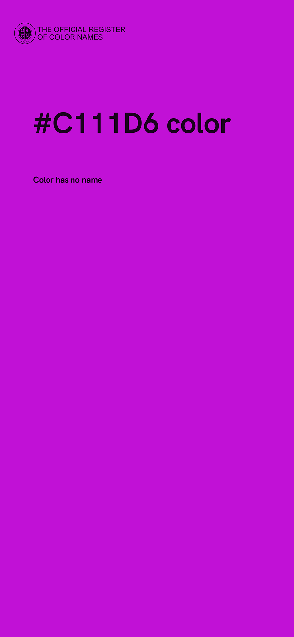 #C111D6 color image
