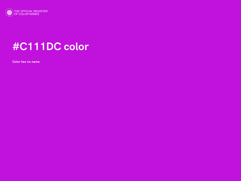 #C111DC color image