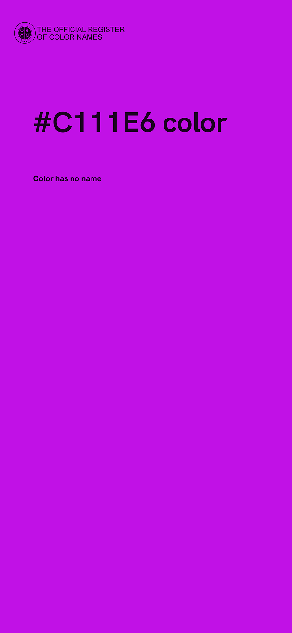 #C111E6 color image