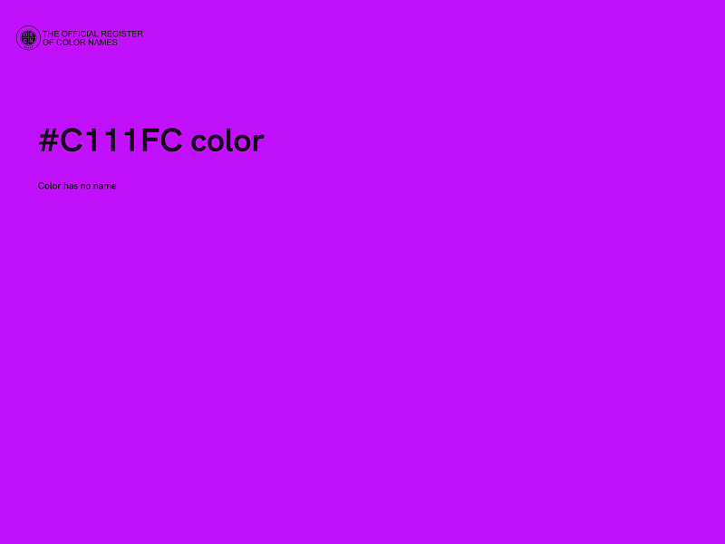 #C111FC color image