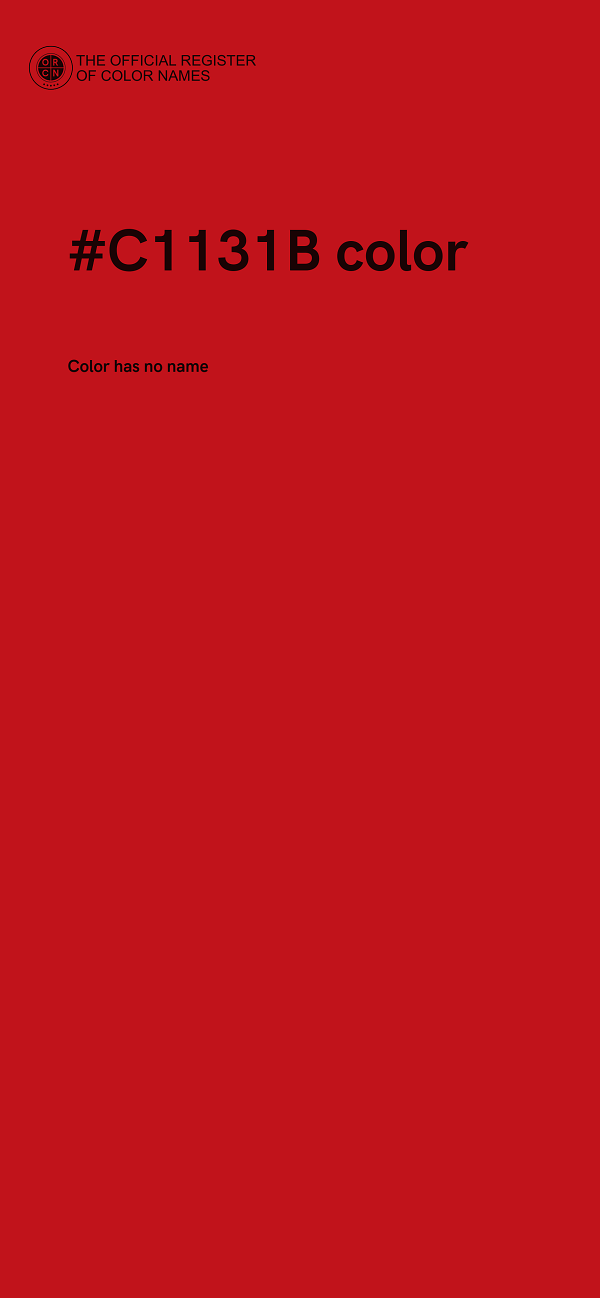#C1131B color image
