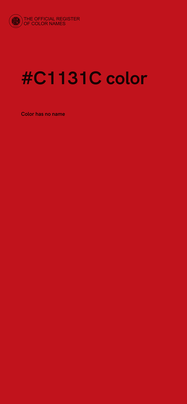 #C1131C color image