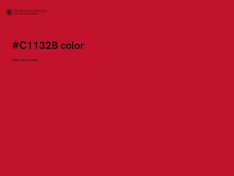 #C1132B color image