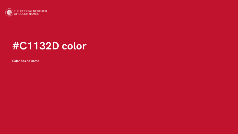 #C1132D color image