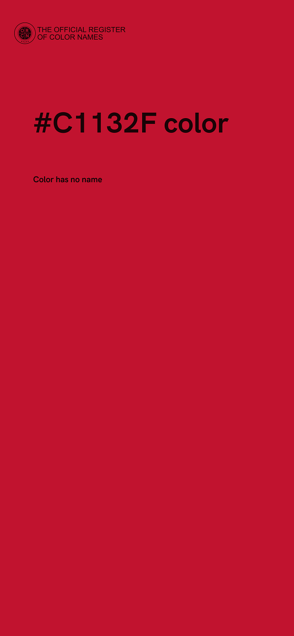 #C1132F color image