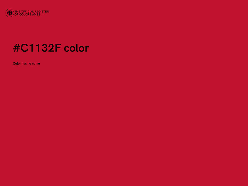 #C1132F color image