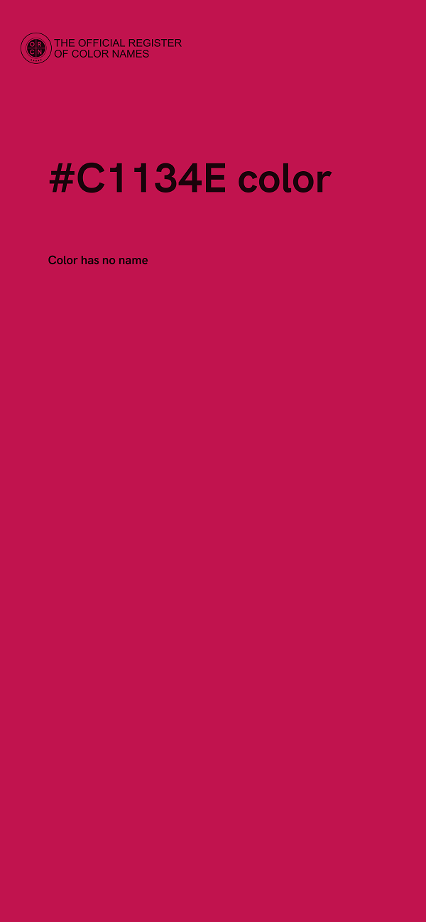 #C1134E color image