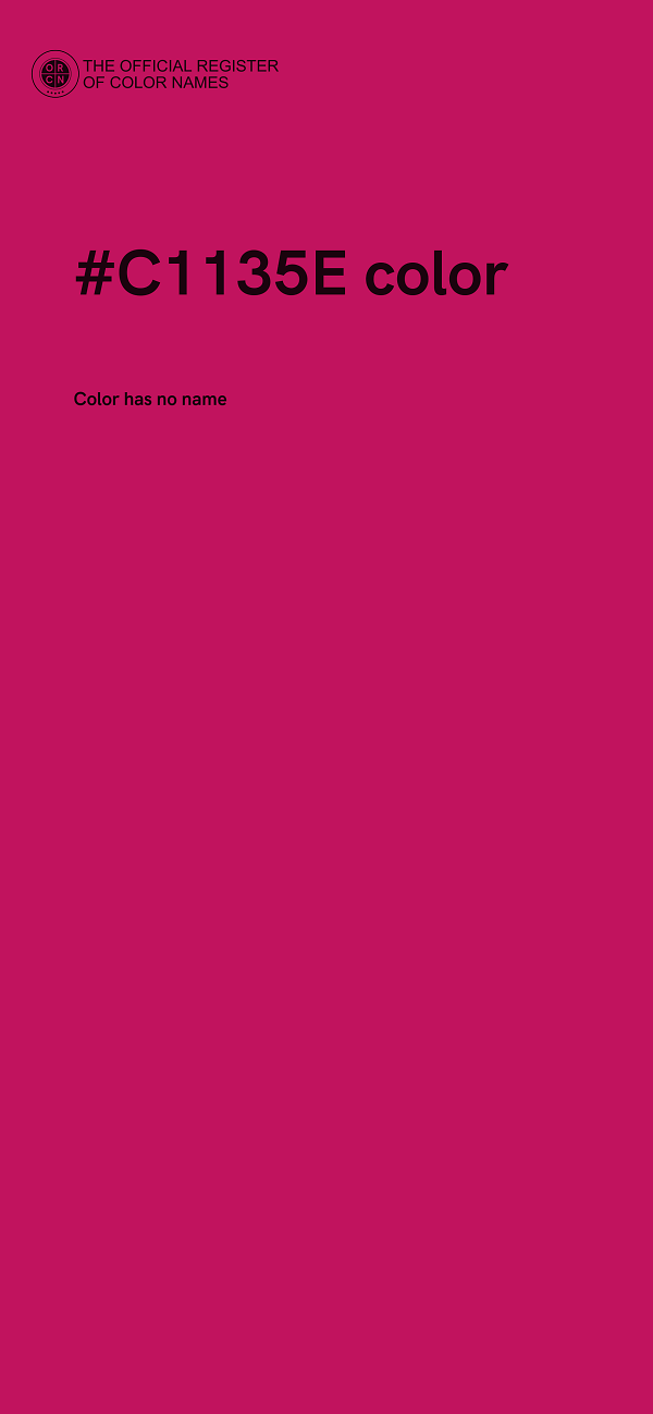 #C1135E color image