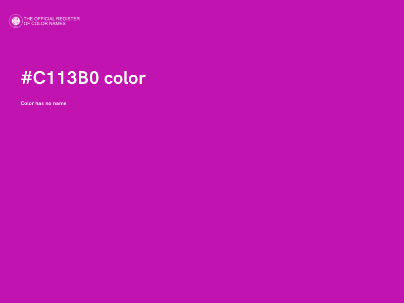 #C113B0 color image