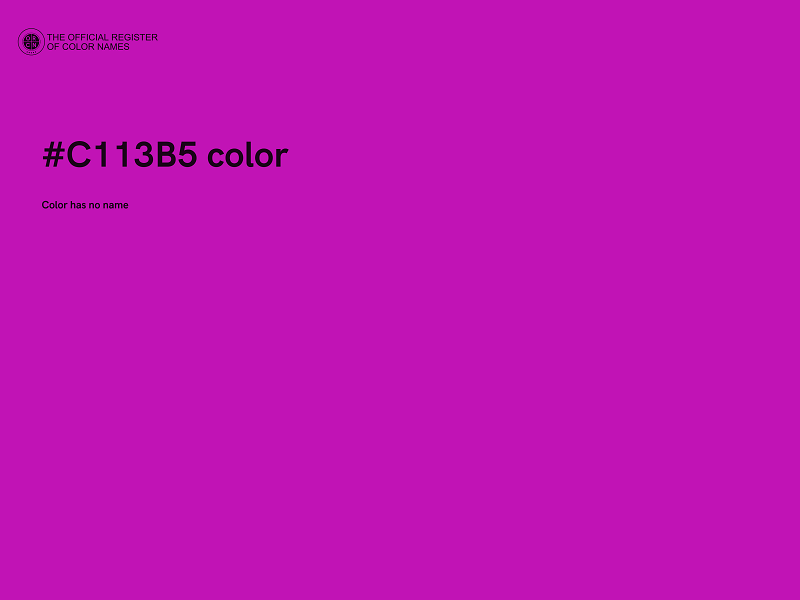 #C113B5 color image